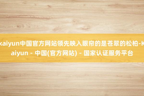 kaiyun中国官方网站领先映入眼帘的是苍翠的松柏-Kaiyun - 中国(官方网站) - 国家认证服务平台