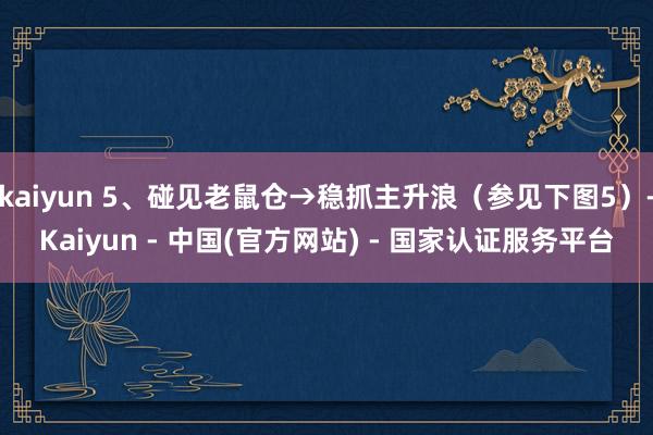 kaiyun 5、碰见老鼠仓→稳抓主升浪（参见下图5）-Kaiyun - 中国(官方网站) - 国家认证服务平台